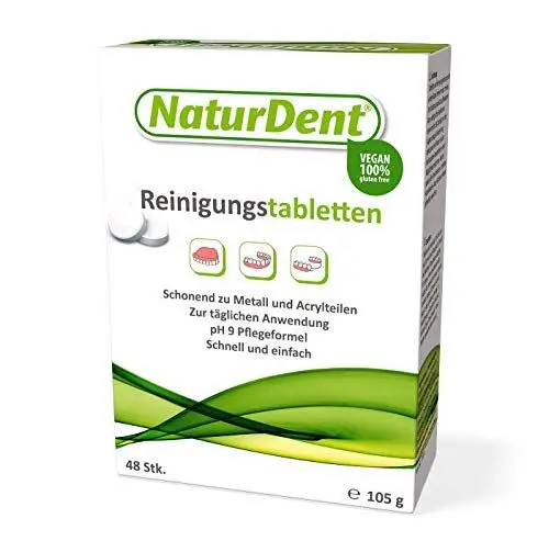 Produktbild: Naturdent Reinigungstabletten 48 Stk.