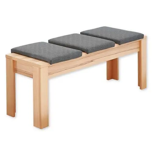 Produktbild: NATURE ONE Sitzbank in Kernbuche teil-massiv FSC-zertifiziert - Moderne Esszimmerbank für Ihren Wohn- & Essbereich - 130 x 48 x 38 cm (B/H/T)
