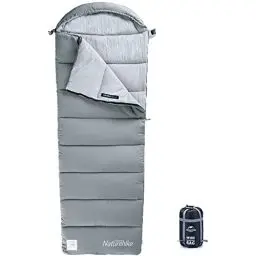 Produktbild: Naturehike Baumwollschlafsack mit Kapuze, 3-Jahreszeiten-Schlafsack, Leicht, Tragbar und Spleißbar, Gefüllt mit 180 g/m2 HHochwertiger Baumwolle