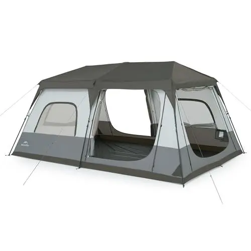 Produktbild: Naturehike Cape 8.3㎡ & 12.9㎡ Großes Zelt 6-8 Personen Camping Wasserdicht Zelt Familienzelt Tunnelzelt PU3000mm für Familienreisen, Camping, Autofahrten und andere Outdoor Aktivitäten (8 Personen)