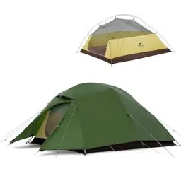 Produktbild: Naturehike Cloud-Up 3 Ultraleichtes Zelt 3-Personen-Rucksackzelt zum Wandern Camping im Freien (20D Waldgrün)