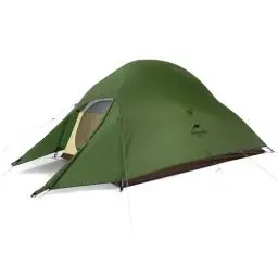 Produktbild: Naturehike Cloud up 2 Upgrade Ultraleichte Zelte Doppelten 2 Personen Zelt 3-4 Saison für Camping Wandern (20D Waldgrün Upgrade)