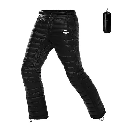 Produktbild: Naturehike Winter Dicke Daunenhose Herren Warm Ultraleicht Dame Schnee Skifahren Thermische Hitze Heißer Outdoor Winddichte Daunenhose Winterhose