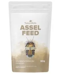 Produktbild: NatureHolic Assel Feed | Hauptfutter für Asseln im Terrarium | Proteinreiches Futter mit wertvollen Mineralstoffen und natürlichen Zutaten | 30g
