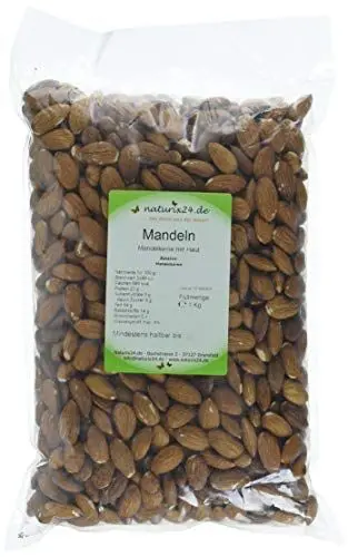Produktbild: Naturix24 Mandelkerne, mandeln ohne Schale ganz, 1er Pack (1 x 1 kg)