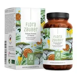 Produktbild: NATURTREU® Florazauber Kulturen Komplex magensaftresistent & vegan - 23 Bakterienstämme ohne Inulin - Komplex u.a. mit Lactobacillus & Bifidobakterien, 60 Kapseln