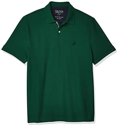 Produktbild: Nautica Herren Performance Pique Polo Shirt Polohemd, Tidal Green, Klein