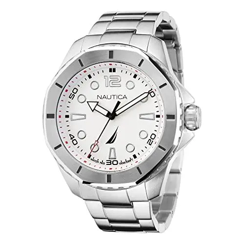 Produktbild: Nautica Men's KOH May Bay Sainless Steel Bracelet Watch (Model: NAPKMF204)