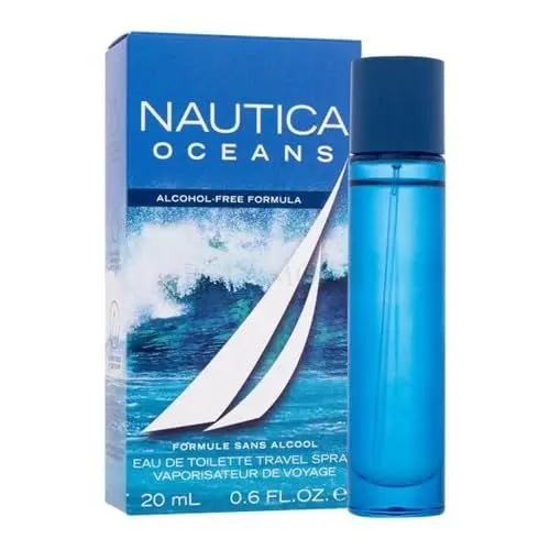 Produktbild: Nautica Oceans Eau de Toilette Reisespray, vegane Formel, Duft, aquatische Akkorde und Noten von Holz, 19 g