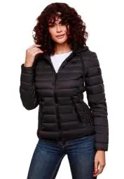 Produktbild: Navahoo Damen Jacke Steppjacke Übergangsjacke gesteppt Stepp Frühjahr B650 (B650-Lulana-Schwarz-Gr.L)