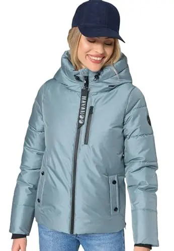 Produktbild: Navahoo Damen Stepp Jacke Übergangsjacke gesteppt warm Kapuze B960 (B960-Kruemel-Cloud-Blue-Gr.XL)