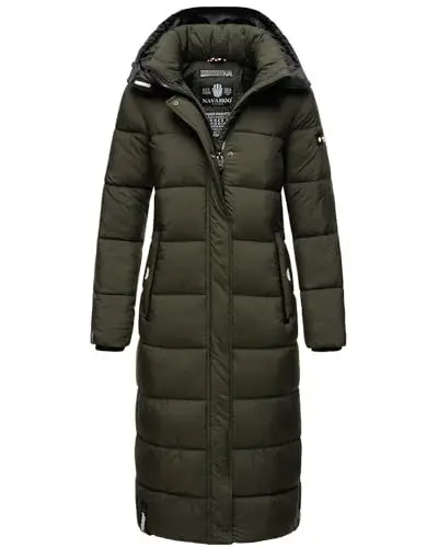 Produktbild: Navahoo Damen Winter Jacke Stepp Mantel B872 (B872-Isal-Dark-Olive-Gr.L)