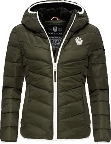 Produktbild: Navahoo Damen Winterjacke Steppjacke Elva Olive Gr. XXL