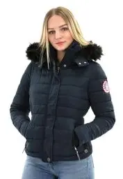 Produktbild: Golden Brands Selection Navahoo warme Damen Winter Jacke Parka Mantel Stepp Kurzjacke gefüttert B301, Blau, L