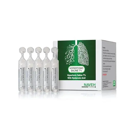 Produktbild: Nebuliz hypertonische Kochsalzlösung (7 %), 25 Einzeldosen à 5 ml, steril, Inhalationslösung mit Sodiumchlorid und Natriumhyaluronat mit Hyaluronsäure, ohne Konservierungsmittel, für jedes Alter