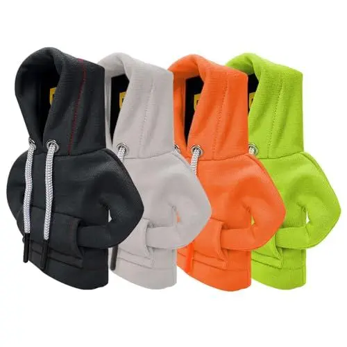 Produktbild: NAVESO Auto Schaltknauf Abdeckung, 4 Stück Schalthebel Hoodie, Auto Schaltknauf Hoodie, Ganghebel Auto Überzug, Schaltknauf Hoodie Abdeckung, Schaltknauf Überzug Universal, Automobiles Interieur