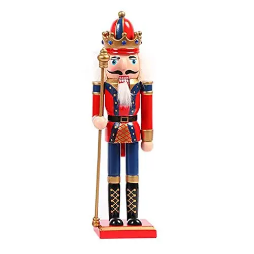 Produktbild: Navna Weihnachtsschmuck-Set, traditionelle Holzpuppe, Soldat, 30,5 cm, Retro-Dekoration, Nussknacker-Dekorationen