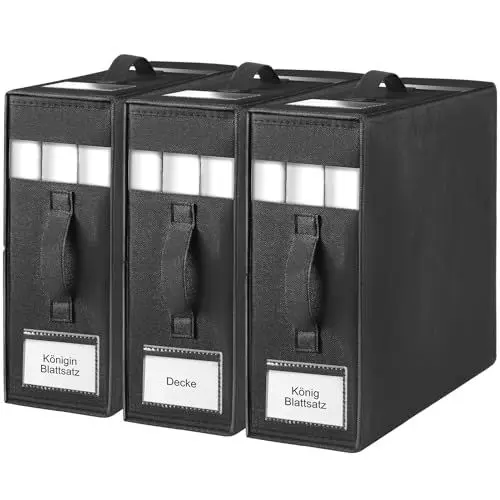 Produktbild: NAYAHOSE Aufbewahrungstasche für Bettlaken, 3 Stück Kleiderschrank Organizer Unterbett Aufbewahrungsbox, Bettwäsche Organizer Aufbewahrung für King&Queen Size Bettlaken Bettwäsche Decken