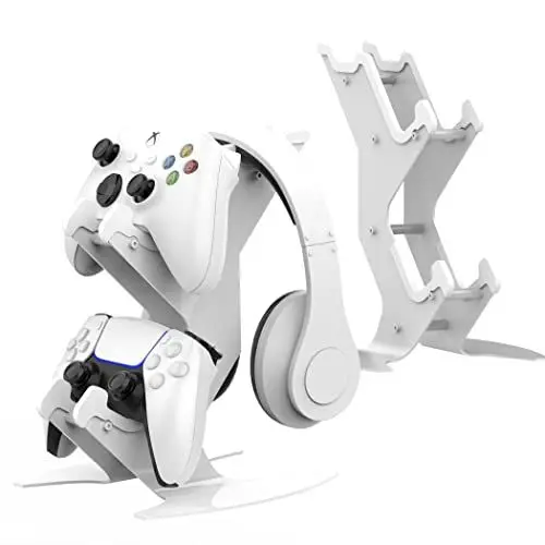 Produktbild: NBCP Controller Halterung Universeller Controller Ständer für Xbox Series X, Xbox One, Xbox 360, PS5, PS4, Nintendo Switch, Steam Controller, Ideal für Desktop PC Gamepads und Mobile Geräte