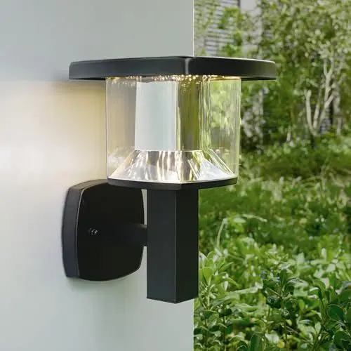 Produktbild: NBHANYUAN Lighting Aussenleuchte Außenlampe LED Wandleuchte Aussen für Balkon,SUS304 Edelstahl Garten Schwarz 3000K Warmweiß Licht 220-240V 1000LM 9W IP44