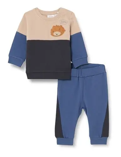 Produktbild: NAME IT Baby-Jungen NBMRINOS LS Sweat Set BRU Jogginganzug, Bijou Blue,68