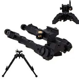 Produktbild: N/C 6-9 Zoll taktisches Gewehr Zweibein einstellbare Federrückstellung, verlängerte einstellbare Stabilität des Flachbetts, mit Adapter, verwendet für Schießstand, Jagd und Schießen