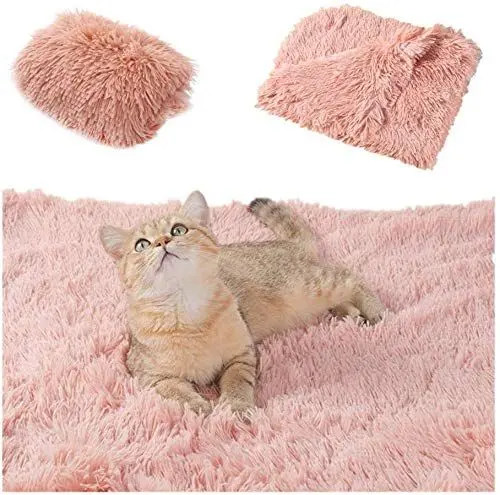 Produktbild: NC Flauschige Plüschdecke für Hunde, doppelseitig, super weich, warme und weiche Decke für Hunde, Decke für Haustiere, 36 x 56 cm, Rosa