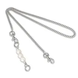 Produktbild: NCOALE Taschenkette, 120cm Metall Schulterriemen für Taschen und Perle Verlängerungsketten, Taschengurt Kette Trageriemen mit Drehbarer Augenschraube Handtaschen Geldbörsen Ersatzkette