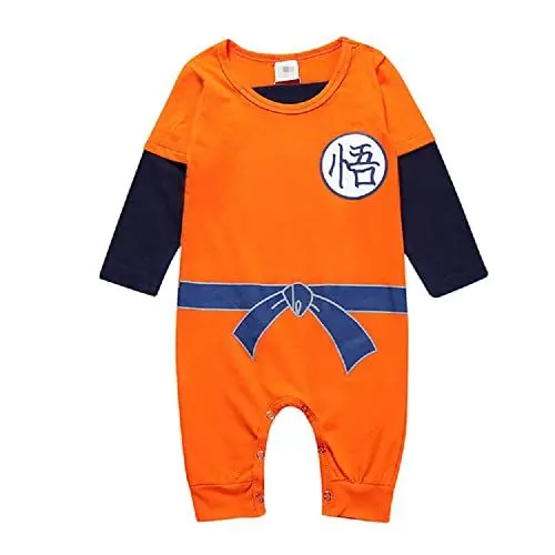 Produktbild: NCTCITY Animes Baby Strampler Kinder Overall Jumpsuit Neugeborenes Spielanzug mit Druckknopf Sommer Jungen Maedchen Kletterkleidung Cartoon Schlafanzug Super Saiyan Son Goku Son Gohan