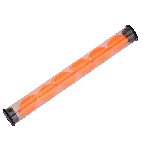 Produktbild: NDNCZDHC 6 Stück/Set Schaumstoff-Schlagindikatoren, Fliegenfischen-Posen-Schlagindikator-Angelbobber für Fliegenfischen-Zubehör, 10 x 20 mm (Orange)