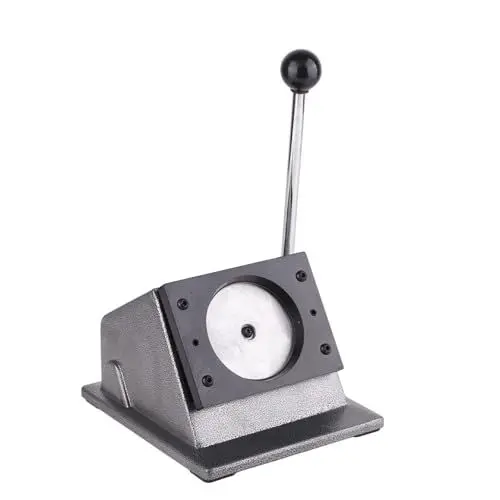 Produktbild: NDNCZDHC Grafik-Stanzer, Edelstahl-Abzeichen-Button-Maker, 0,8 mm Schnittstärke, kreisförmige Abzeichen-Schneidemaschine für Papier und Leder (75mm)