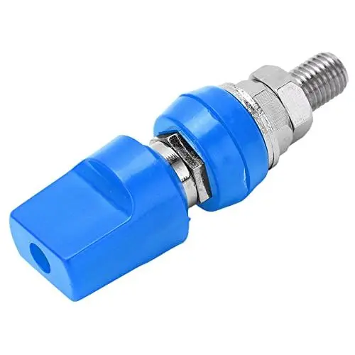 Produktbild: NDNCZDHC M8 Terminal Block J.50019 (3) Terminal Multipurpose 4mm Brass Flat Cover 100A High Current Terminal Block with Jack (Blue)