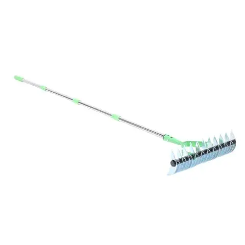Produktbild: NDNCZDHC Reetrechen, 1,7 m, Rasenrechen, Reetrechen aus legiertem Stahl, 5 x 240 x mm, Rechenkopf, Gartenrechen