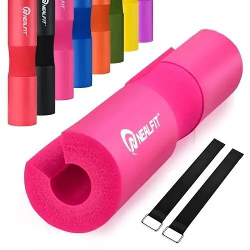 Produktbild: NEALFIT Langhantel Polster, Hip Thrust Polster für Langhantelstange, Extra Dicke Nackenpolster Langhantel, Barbell Pad nackenschutz für Squats, Booty Training, Gym