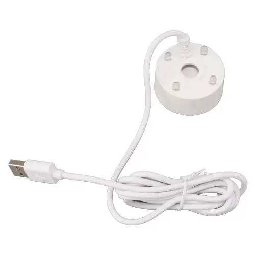Produktbild: Nebelmaschine, 4 LED-Ultraschall-Nebelmaschine Fogger, USB-Wasserbrunnen Teich Nebelmaschine Zerstäuber Luftbefeuchter für Wasserspiel, Halloween, Weihnachten und andere