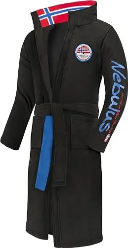 Produktbild: Nebulus Bademantel MORNING Herren (Model: Q979 - Herren, schwarz·· Größe: 3XL)