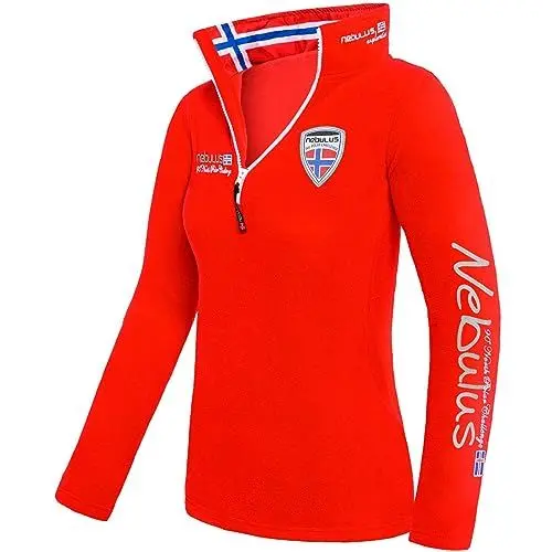 Produktbild: Nebulus Fleecepullover SKANDINAVIA T060 (Modell: Q1004 - Damen, rot·· Größe: L (40)) FBA