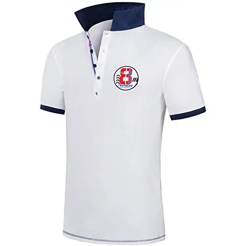 Produktbild: Nebulus Herren Poloshirt Seaside, Poloshirt, Stehkragen, Hemd, weiß - M