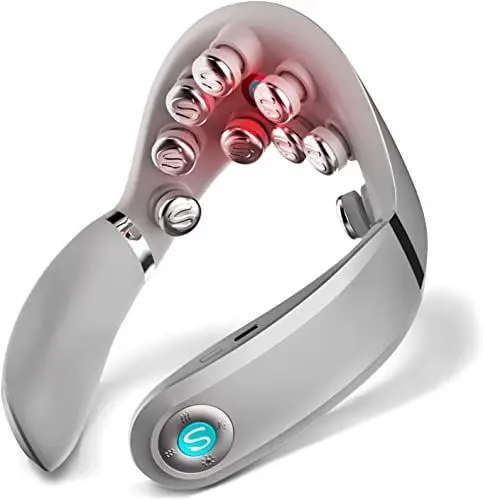 Produktbild: Neck Massager SKG Nackenmassagegerät mit Wärme,Kabelloses Tiefengewebe-Vibrations-Infrarot-Nackenmassagegerät zur Schmerzlinderung,Tragbares Zervikalmassagegerät 9D Neck Relaxer Geschenk G7 PRO
