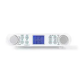 Produktbild: NEDIS Küche Radio FM-Radio | Unterschrank-Radio | 30 voreingestellte Sender | Display mit automatischem Dimmer | Weiß Silber/Weiss 1.40 m, RDFM4000WT