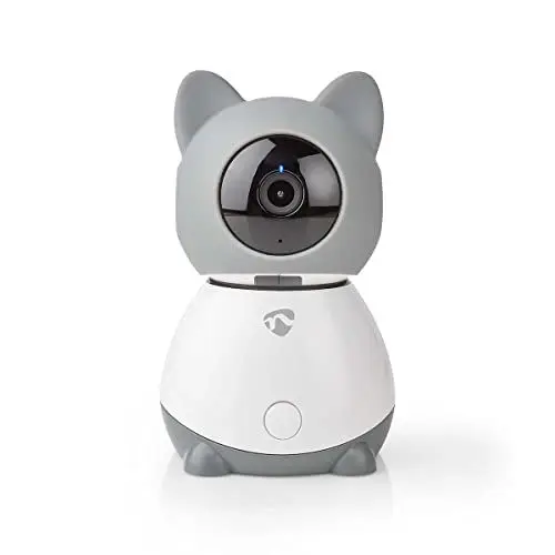 Produktbild: NEDIS Smartlife Innenkamera WLAN Full HD 1080p Pan tilt Cloud MicroSD mit Bewegungssensor Nachtsicht Android & iOS Grau Weiss 1.5 m Weiss Grau WIFICI30CGY