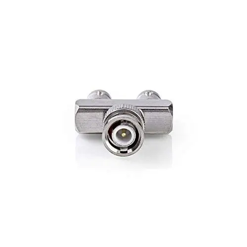 Produktbild: Nedis Antennenadapter - BNC-Stecker - 2X BNC-Kupplung - 10 Stück - Metall - Silber