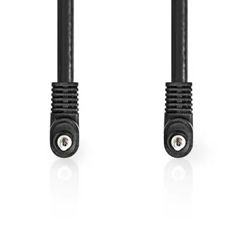 Produktbild: Nedis Audio-Video-Kabel - 3.5 mm Stecker - 3.5 mm Stecker - Vernickelt - 2.00 m - Rund - PVC - Schwarz
