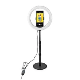 Produktbild: Nedis Ringlicht | 10 inch | 120 LED's | 2700-6700 K | Tisch | Schwarz