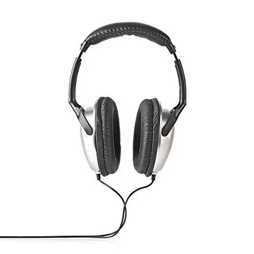 Produktbild: Nedis - Kopfhörer mit Kabel - Over-Ear - 6 m Rundes Kabel - HiFi - Ergonomische Ohrmuscheln - Silber/Schwarz