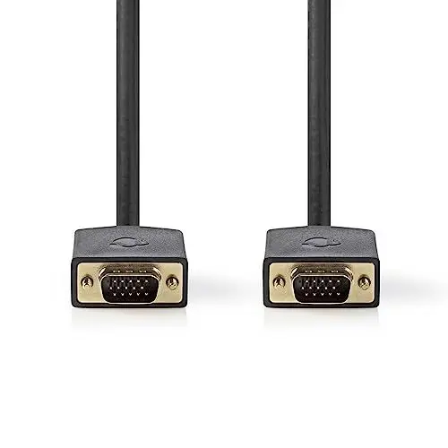 Produktbild: Nedis - VGA-Kabel - VGA Stecker - Vergoldet - 5 m - rund - ABS - Anthrazit