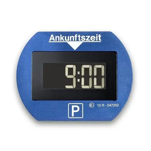 Produktbild: Needit elektronische Parkscheibe Park Lite I automatische Parkscheibe elektrisch mit Zulassung vom Kraftfahrt-Bundesamt I Digitale Parkuhr mit 2 Displays & vielen Funktionen, langlebig & zuverlässig