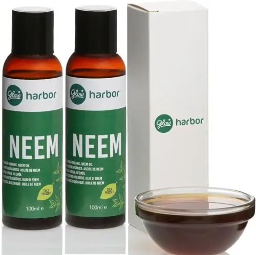 Produktbild: NEEMÖL | Neemöl schädlingsbekämpfung | neemöl dm | neemöl bio, rein, organisch, 100% natürlich | neemöl für Haut, Haare, Nägel | neemöl pflanzen | neem oil | niemöl