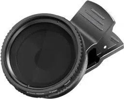 Produktbild: NEEWER 37mm Clip On ND2-ND400 Handy Kamera Objektiv Filter Kit: Einstellbarer Neutraldichtefilter mit Telefonclip Kompatibel mit iPhone 16 15 14 Pro Max Samsung Android Smartphones iPad und mehr