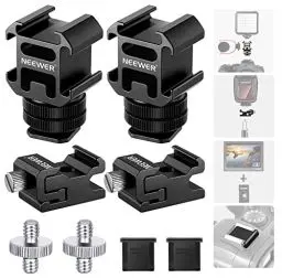 Produktbild: NEEWER 8pcs Blitzschuh-Adapter-Set, inklusive dreifacher Kaltschuhhalterung, 1/4